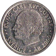 1 Krona - Carl XVI Gustaf New Millennium obverse image