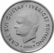 1 Krona - Carl XVI Gustaf obverse image