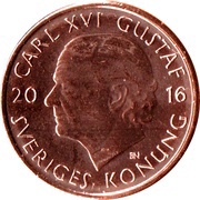 1 Krona - Carl XVI Gustaf obverse image