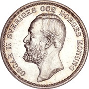2 Kronor - Oscar II obverse image