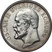 2 Kronor - Oscar II obverse image