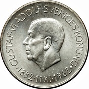 5 Kronor - Gustaf VI Adolf 80th Birthday obverse image