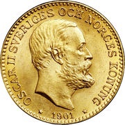 10 Kronor - Oscar II obverse image