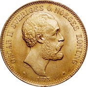 20 Kronor - Oscar II obverse image