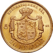 20 Kronor - Oscar II reverse image