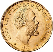 20 Kronor - Oscar II obverse image