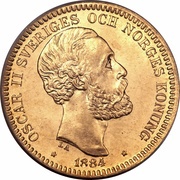 20 Kronor - Oscar II obverse image