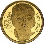 50 Kronor - Carl XVI Gustaf Astrid Lindgren obverse image