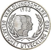 100 Kronor - Carl XVI Gustaf International Youth Year obverse image