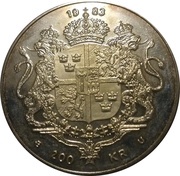 200 Kronor - Carl XVI Gustaf 10 years of Reign, Sweden, 1983 reverse image