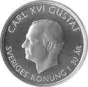 200 Kronor - Carl XVI Gustaf 30 years of Reign obverse image