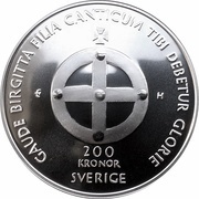 200 Kronor - Carl XVI Gustaf Saint Birgitta obverse image