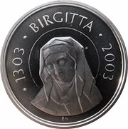 200 Kronor - Carl XVI Gustaf Saint Birgitta, Sweden, 2003 reverse image