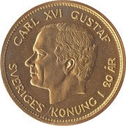 1000 Kronor - Carl XVI Gustaf 20 years of Reign obverse image
