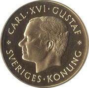 1000 Kronor - Carl XVI Gustaf Swedish Coinage obverse image