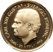 1000 Kronor - Carl XVI Gustaf Birthday obverse image