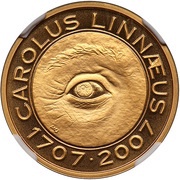 2000 Kronor - Carl XVI Gustaf Carl von Linné obverse image