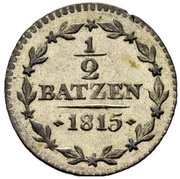 ½ Batzen reverse image