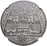 5 Ducats - Placidus von Zurlauben lead trial reverse image