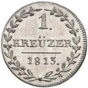 1 Kreuzer, Switzerland, 1813 reverse image