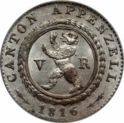 ½ Batzen / 5 Rappen obverse image