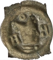 Pfennig - Johann II Senn von Münsingen, Switzerland, 1335-1365 reverse image