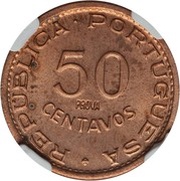 50 Centavos Prova reverse image