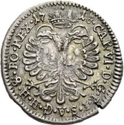 Groschen - Johann Konrad II von Reinach-Hirzbach, Switzerland, 1717-1718 reverse image