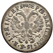 Batzen - Johann Konrad II von Reinach-Hirzbach, Switzerland, 1718 reverse image