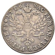 12 Kreuzer - Franz Joseph Sigismund von Roggenbach, Switzerland, 1786-1788 reverse image