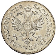 24 Kreuzer - Franz Joseph Sigismund von Roggenbach, Switzerland, 1788 reverse image