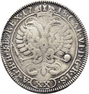 12 Schilling - Johann Konrad II von Reinach-Hirzbach, Switzerland, 1718 reverse image
