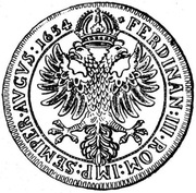 Thaler - Johann Franz von Schönau-Zell, Switzerland, 1654 reverse image
