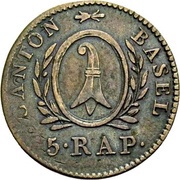 5 Rappen obverse image