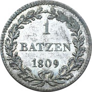 1 Batzen, Switzerland, 1805-1810 reverse image