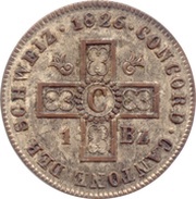 1 Batzen reverse image