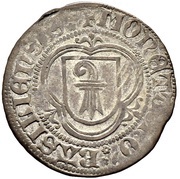 Plappart Gothic lettering; with rays obverse image