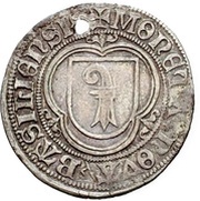 Plappart Gothic lettering; without rays obverse image