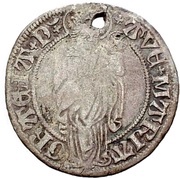 Plappart Gothic lettering; without rays, Switzerland, 1515-1530 reverse image
