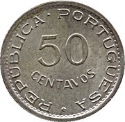 50 Centavos reverse image