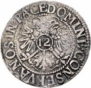 ½ Dicken / 12 Kreuzer, Switzerland, 1621-1622 reverse image