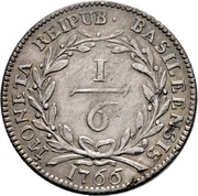 ⅙ Thaler, Switzerland, 1764-1766 reverse image