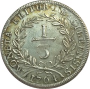 ⅓ Thaler, Switzerland, 1764-1766 reverse image