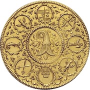 ½ Thaler Gold pattern strike obverse image