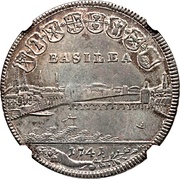 ½ Thaler, Switzerland, 1741 reverse image