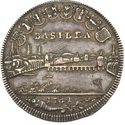 ½ Thaler, Switzerland, 1741 reverse image