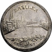 ½ Thaler, Switzerland, 1757 reverse image