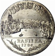 ½ Thaler, Switzerland, 1785-1786 reverse image