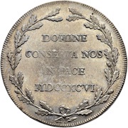 1 Thaler, Switzerland, 1796 reverse image