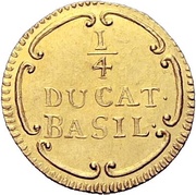 ¼ Dukat, Switzerland, 1750 reverse image